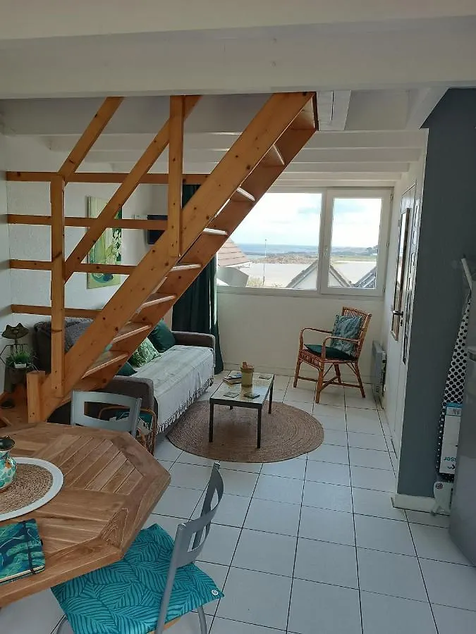 Maisonnette Vue Mer Panoramique Trestel Plage 4 Personnes Trévou-Tréguignec Nyaraló